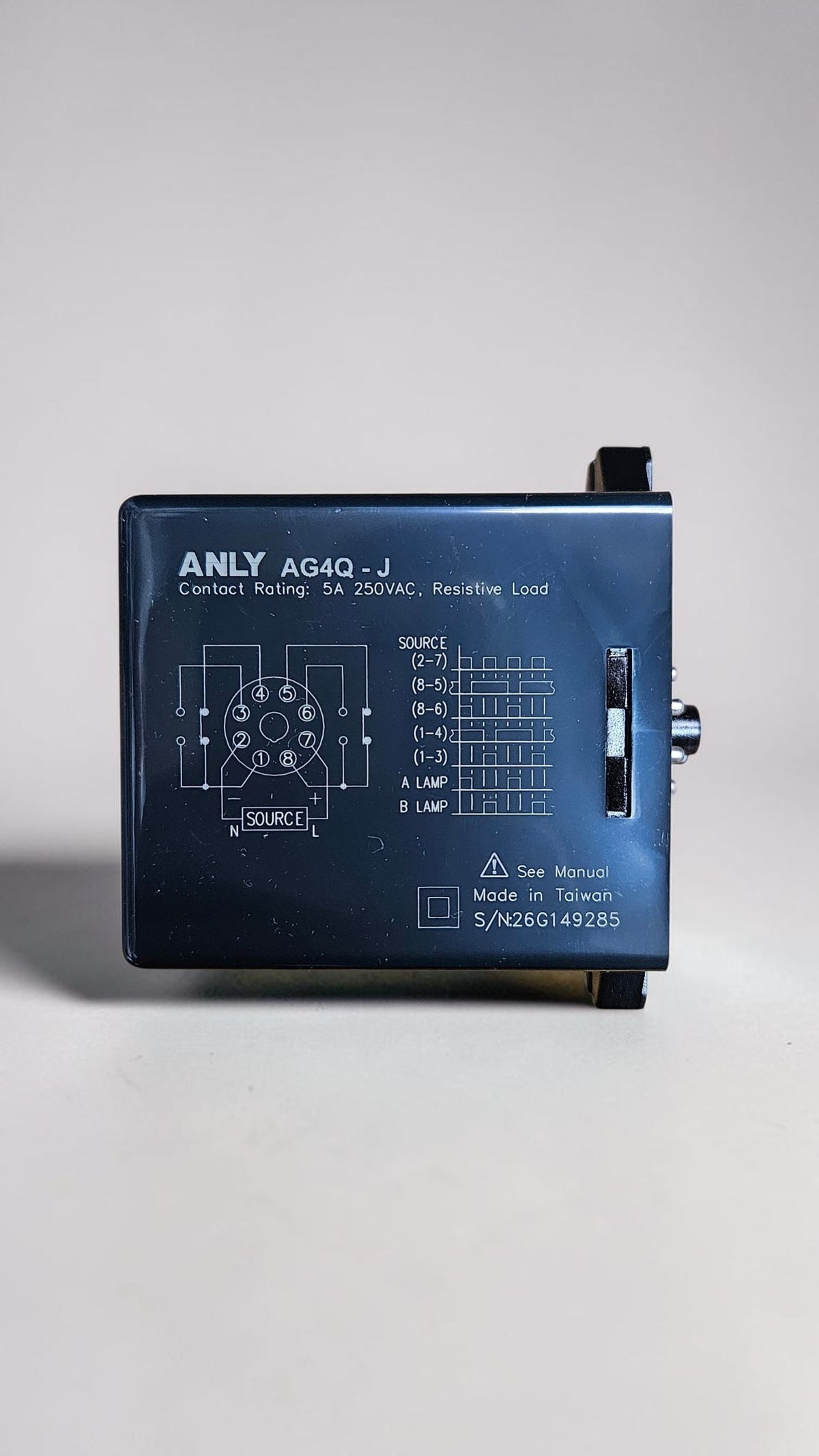 ANLY Latch Relay, AG4Q-J, 240VAC