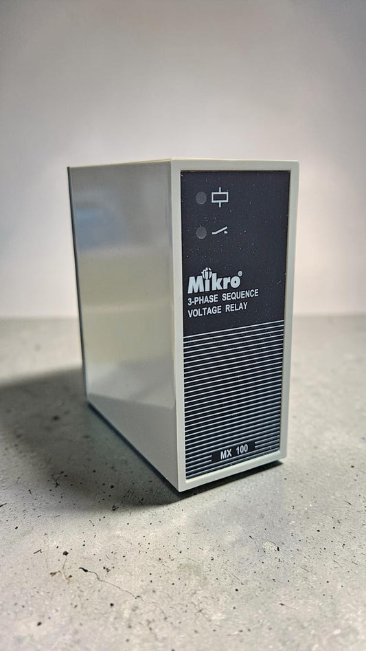 Mikro MX100, 3 Phase Sequence Voltage Relay, 3 x 380-415V