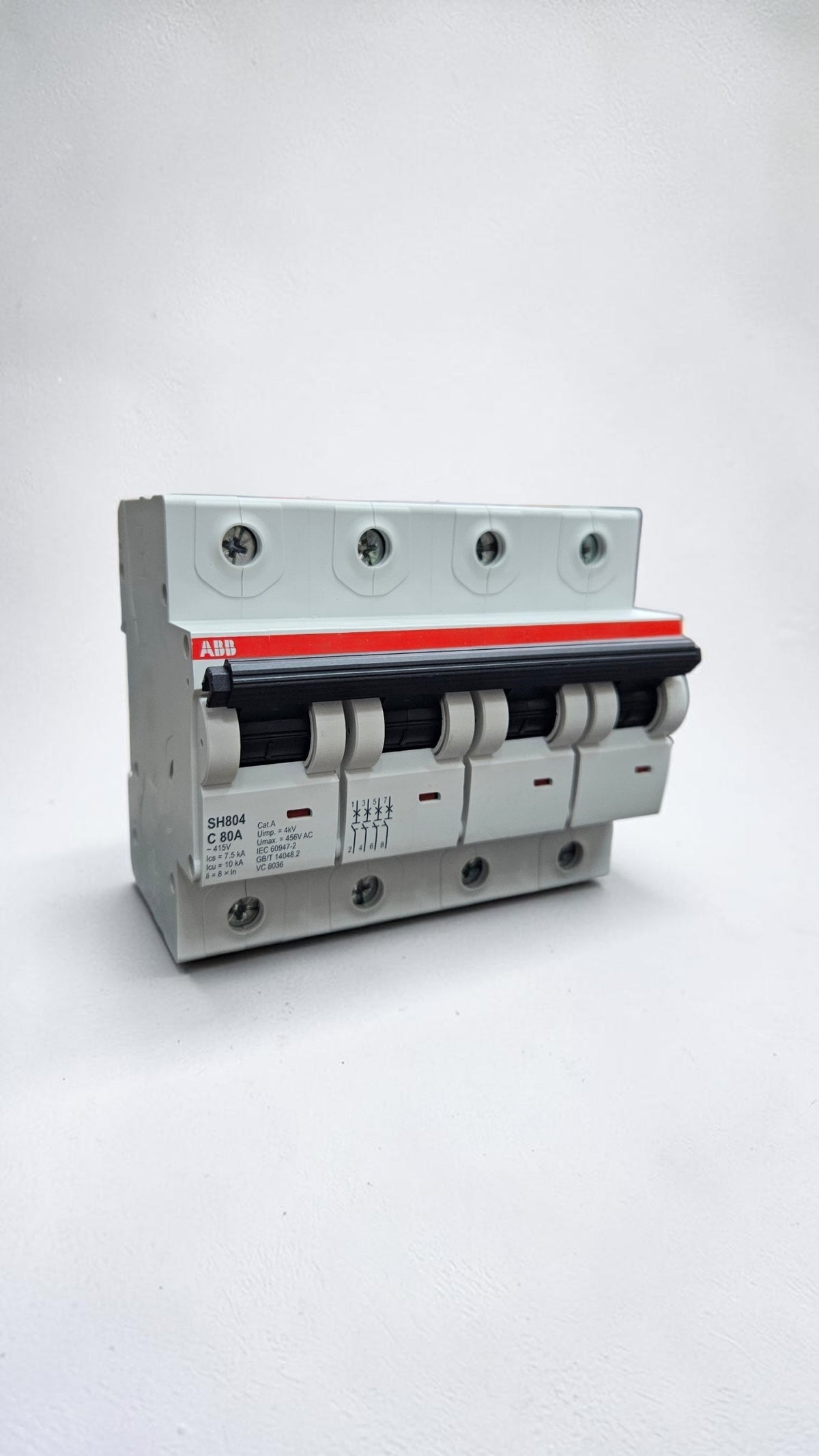 ABB SH804-C80 4 Pole MCB 80A 10kA