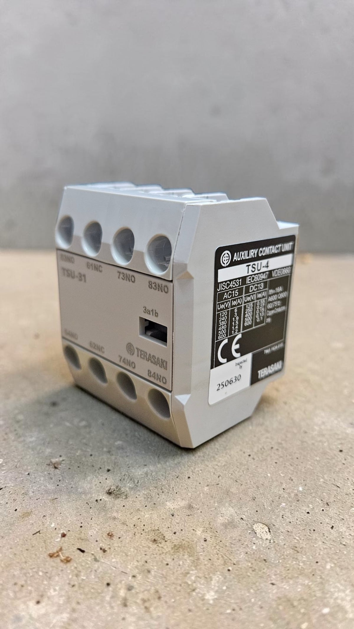 Terasaki Auxillary Contact TSU-31, 3NO+1NC