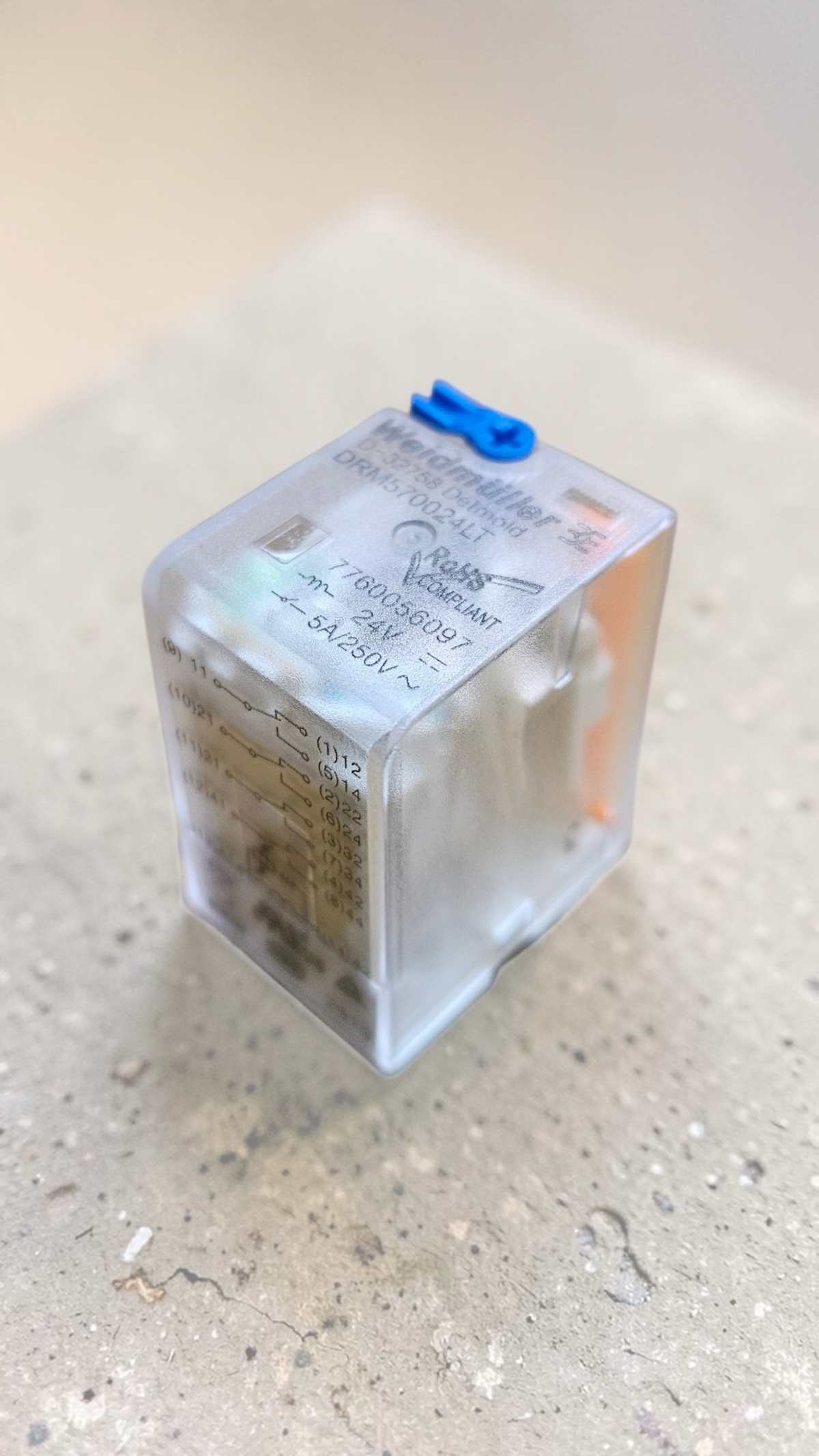 Weidmuller DRM570024LT, 4 Pole, DC24V Relay