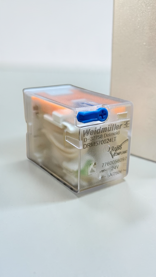Weidmuller DRM570024LT, 4 Pole, DC24V Relay