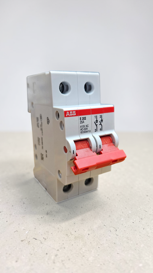 ABB Isolator MCB, E202/25r, 25A, 415VAC