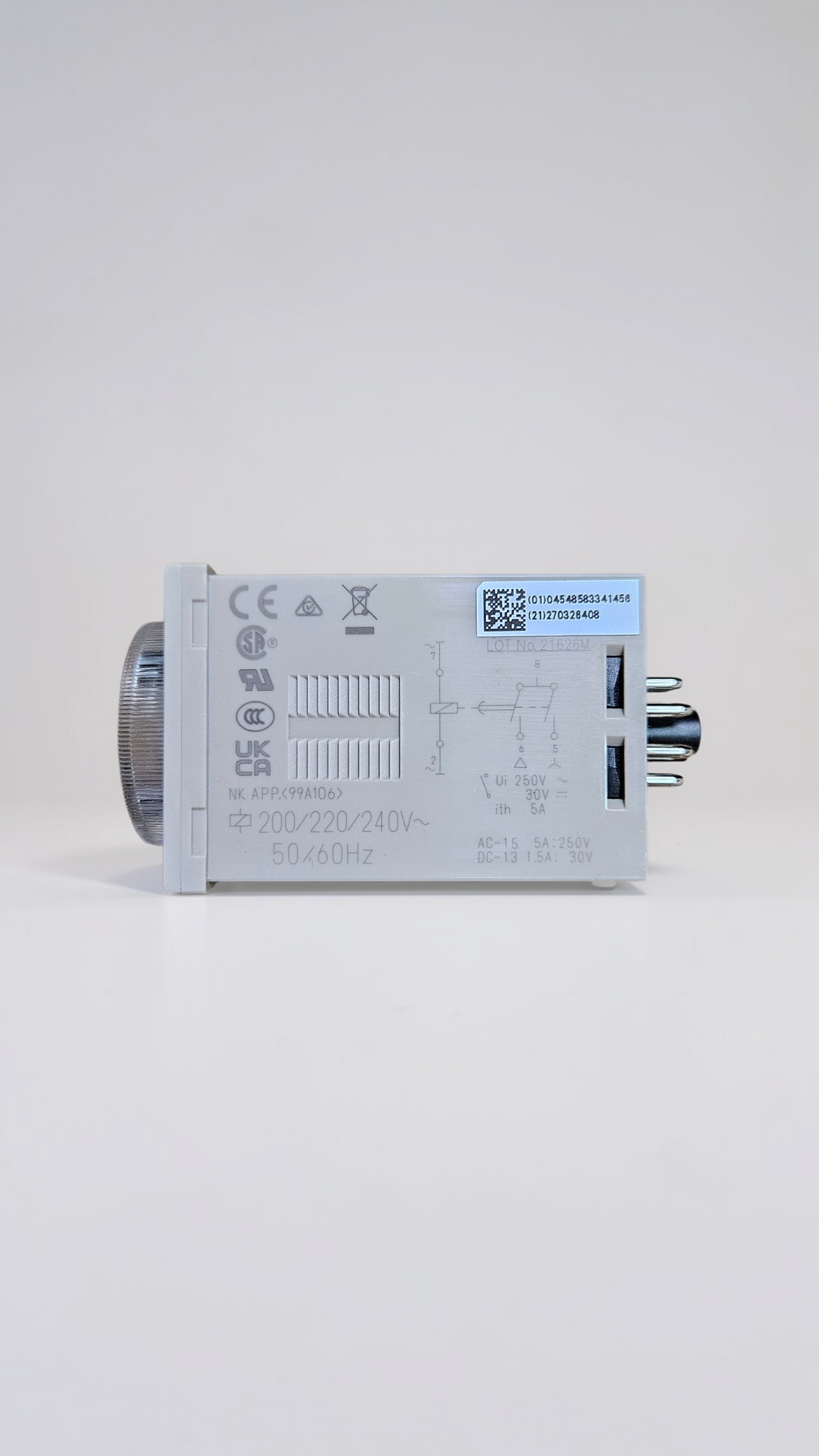 Omron H3CR-G8L Star Delta Timer, 6/12/60/120 S, 220-240VAC