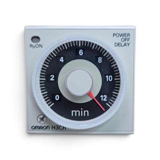 Omron Off Delay Timer, H3CR-H8L, 110VAC, 0.6-12 Mins