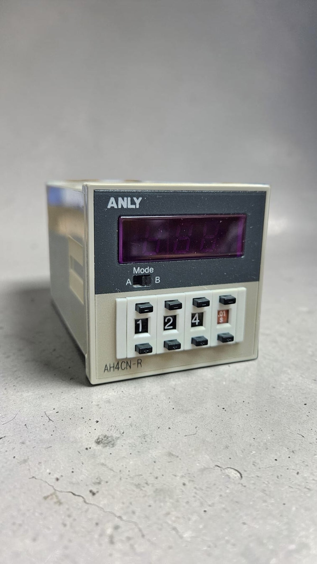 Anly Multi-Range Digital Timer, AH4CN-R, 100~240VAC/DC, 0.01S~9990H