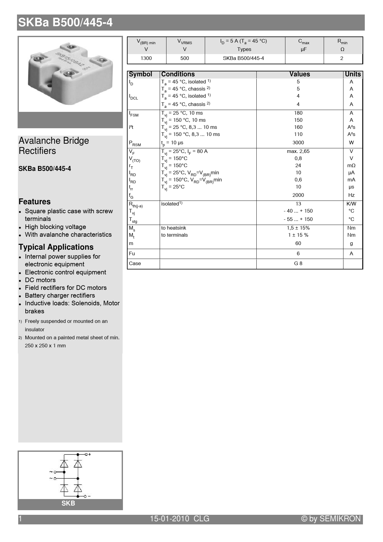 Semikron SKBaB 500/445-4